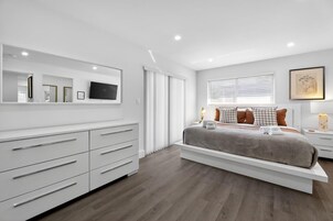 Premium bedding, memory-foam beds, individually decorated