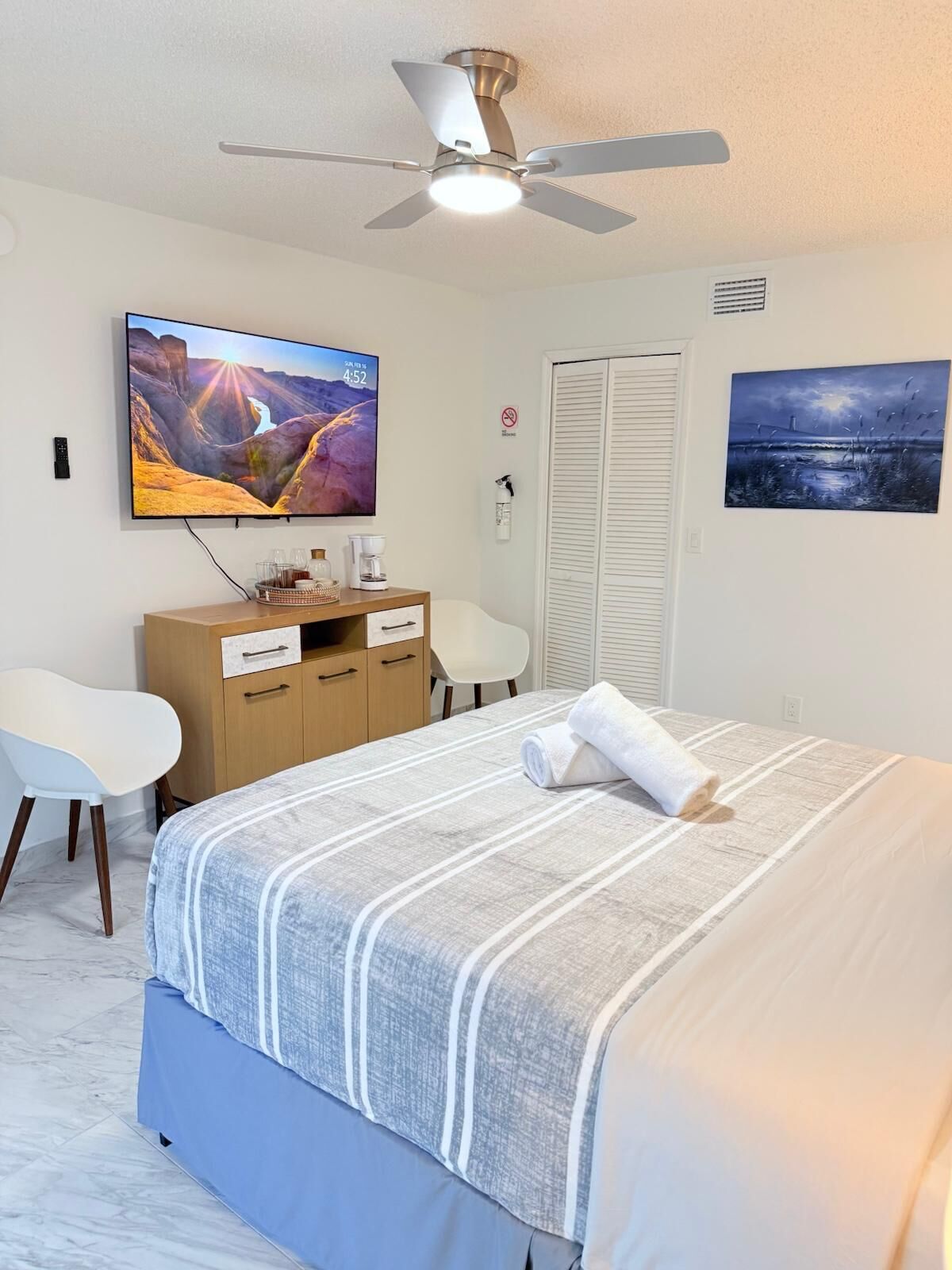 1 bedroom, iron/ironing board, Internet, bed sheets