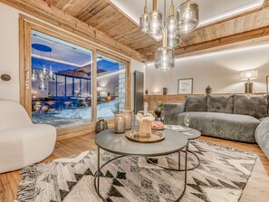 TV, fireplace - Le Canvolan by Interhome (Tignes)