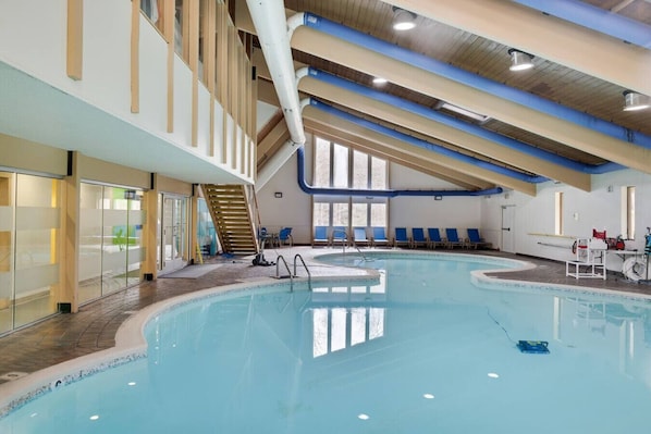 Indoor pool, outdoor pool