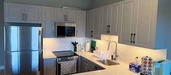 Family friendly king size bed+ sofa bed and rolling twin bed 15 min to downtown