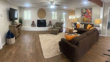 Smart TV, table football, books