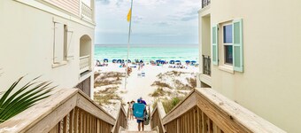 Vibe Out: Private beach steps away, Heated pool, Golfcart, Game room, Bunk rooms