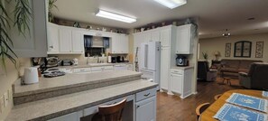 Microwave, oven, stovetop, dishwasher