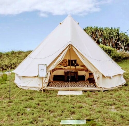 Unique Bell tent camping experience in Clewiston natire site