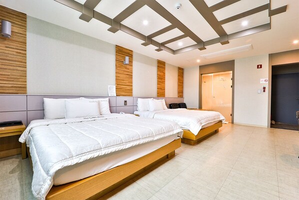 Habitación con 2 camas individuales, vista a la ciudad | Wifi gratis 