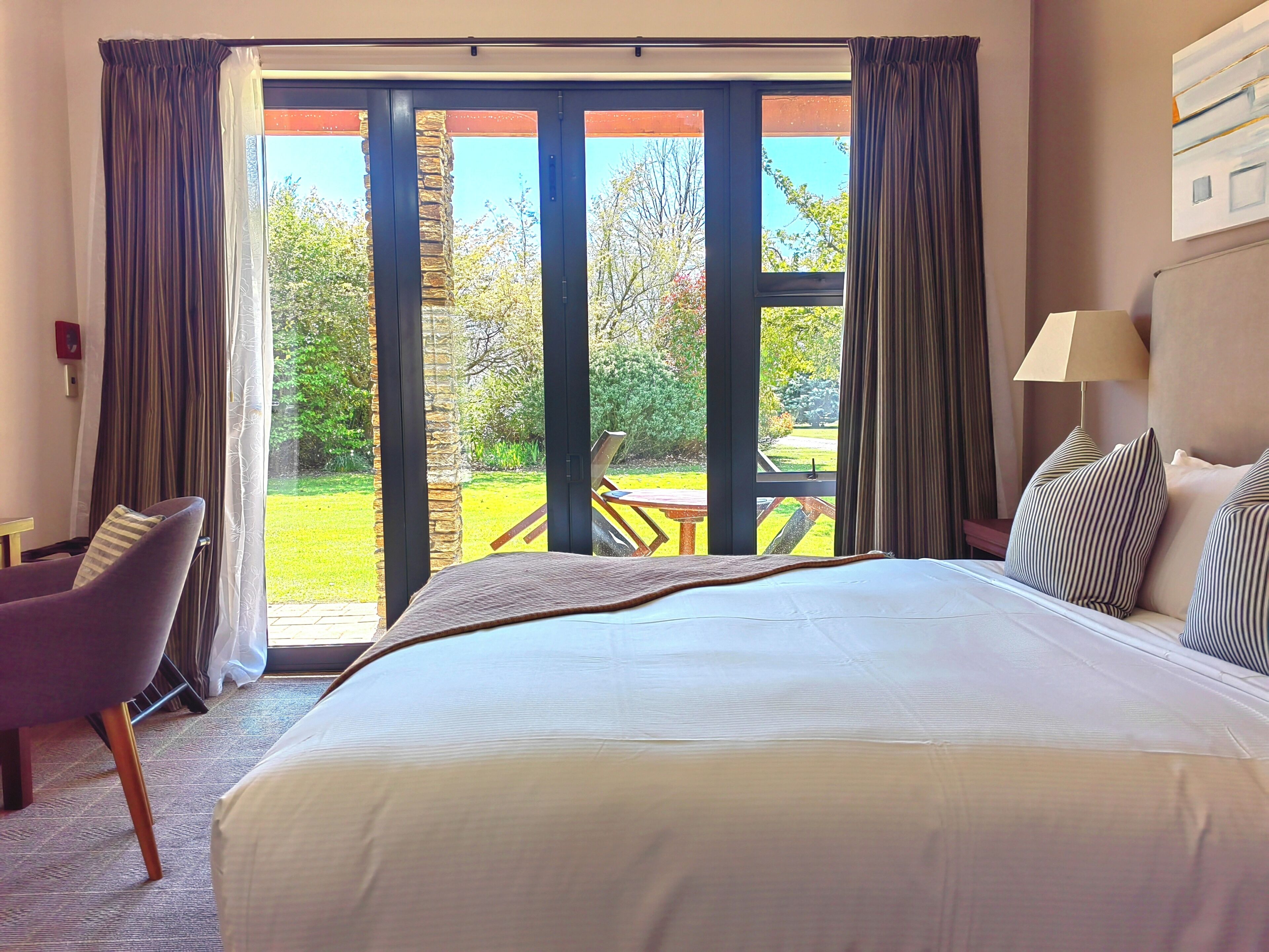 Double or Twin Room, Balcony, Garden View | Bathroom | Hair dryer, bathrobes, slippers, towels