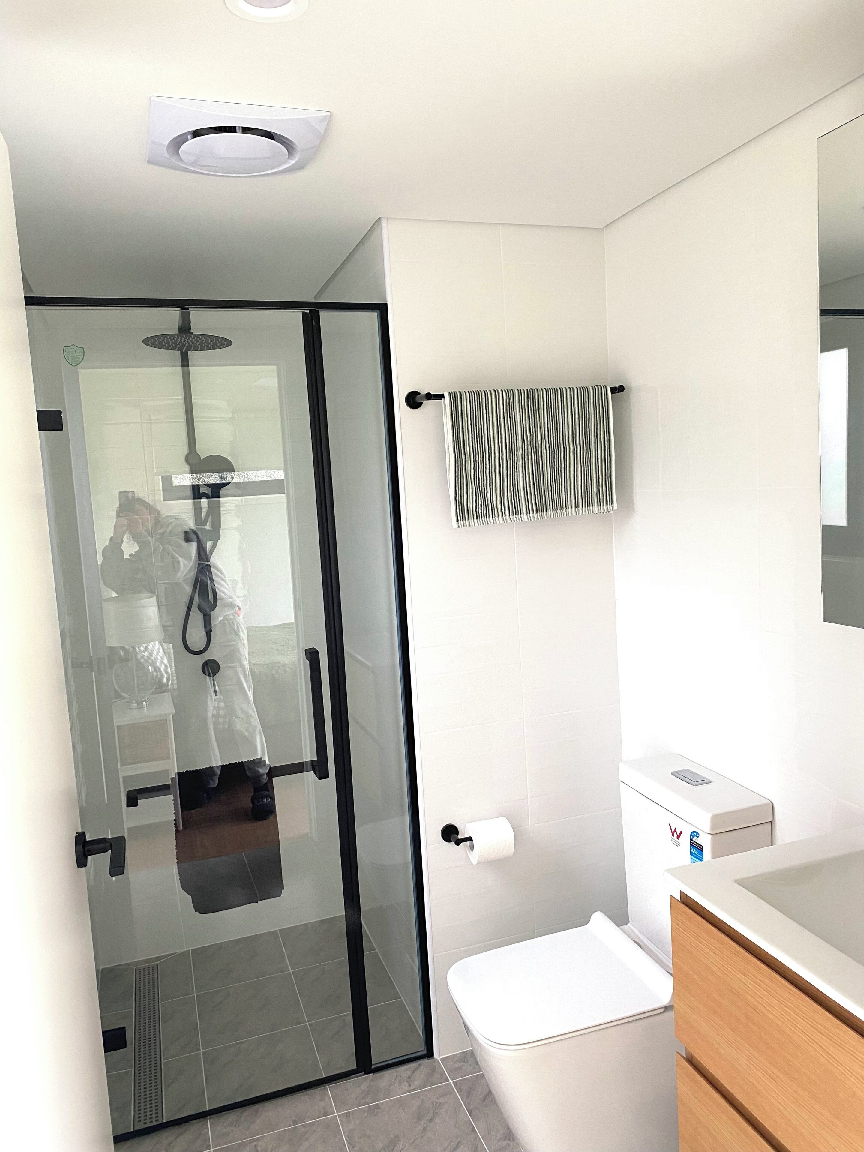 Towels, soap, toilet paper