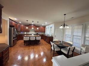 Dining - Luxury Family Retreat w Fireplaces, Chef’s Kitchen (Cary)