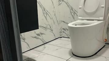 Shower, soap, shampoo