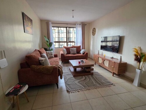 A Cozy, very clean 3 bedroom apartment in Athi River,with orthopedic Mattress.