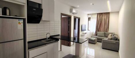 デラックス アパートメント シティビュー | リビング エリア