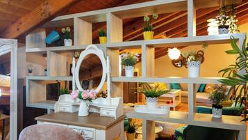 Villa, balcon, vue montagne | Coin séjour