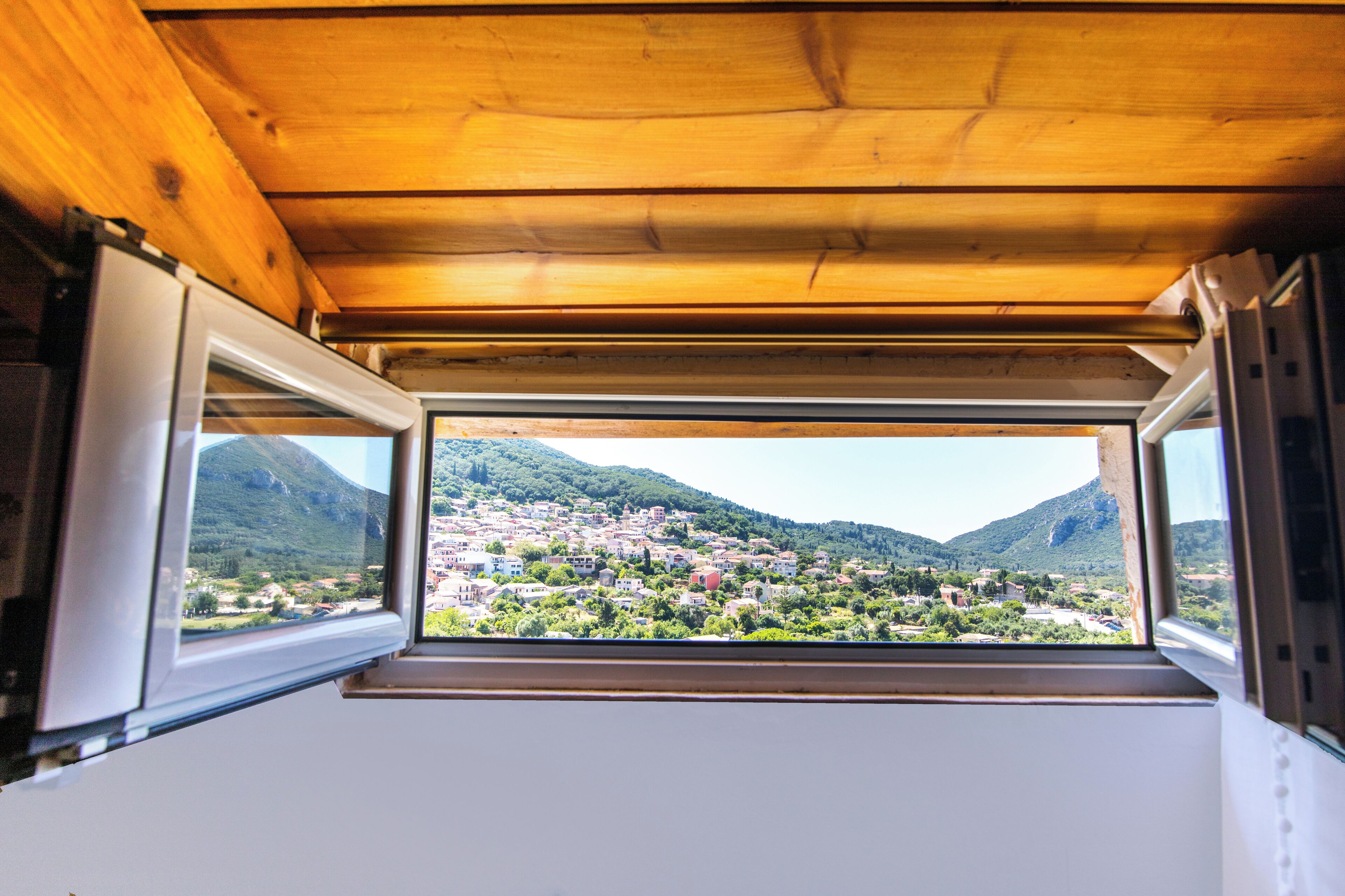 Blick von der Unterkunft