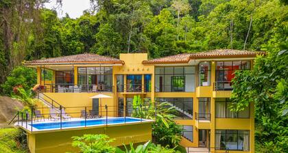Stunning 5-bedroom retreat near Jaco, nestled in lush jungle surroundings, private pool