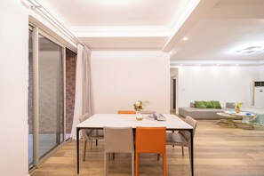 Superior Apartment, 4 Bedrooms, City View | Living room | Smart TV - Tyms 4BR 2BA APT Riverside  (Shanghai)