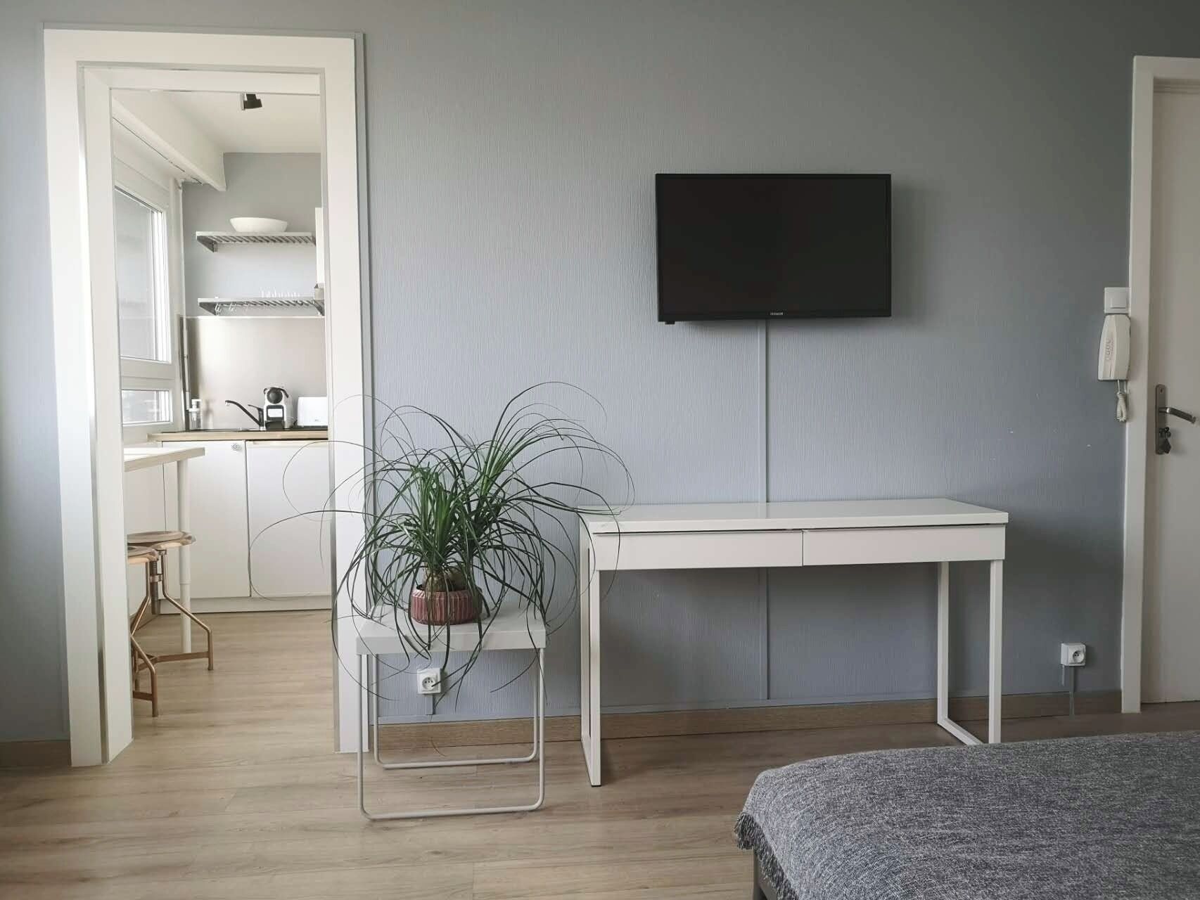 1 slaapkamer, een bureau, een strijkplank/strijkijzer, gratis wifi