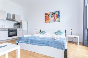 Basic-Apartment | Bügeleisen/Bügelbrett, kostenloses WLAN