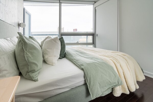 جناح كلوب - لغير المدخنين - منظر للمدينة | مكتب وواي فاي مجانًا وملاءات أسرّة