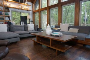 TV, fireplace, offices