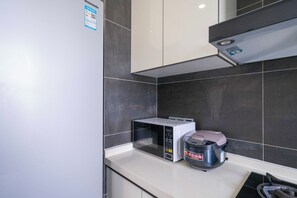 Superior Apartment, 3 Bedrooms, City View | Private kitchen