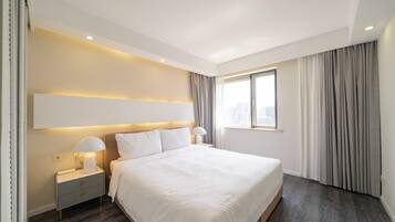 Superior appartement, 3 slaapkamers, uitzicht op stad | Verduisterende gordijnen, gratis wifi