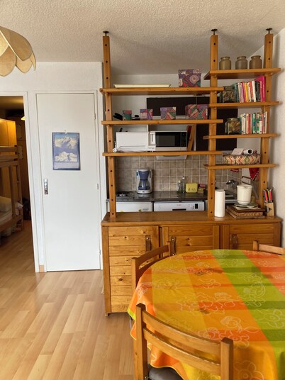Risoul 1850 - ideal studio for 2 to 4 people, start of the slopes, mountain view