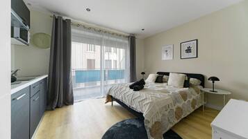 1 chambre, fer et planche à repasser, Wi-Fi gratuit, draps fournis