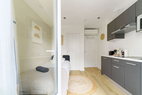 1 Schlafzimmer, Bügeleisen/Bügelbrett, kostenloses WLAN, Bettwäsche