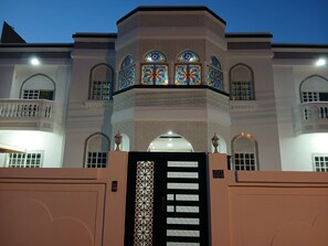 Front of property – evening/night