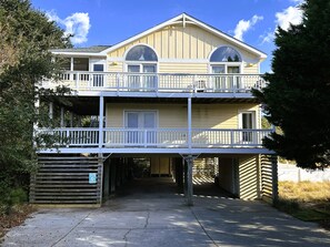 Exterior - D114- Beautiful 6 bedroom home in Duck, private pool & hot tub, Pet friendly. (Duck)