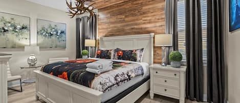 6 sovrum, skrivbord, strykjärn/strykbräda och resesäng