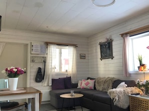 Comfort Villa, Lanai, Garden View | Living area | 65-inch Smart TV with digital channels