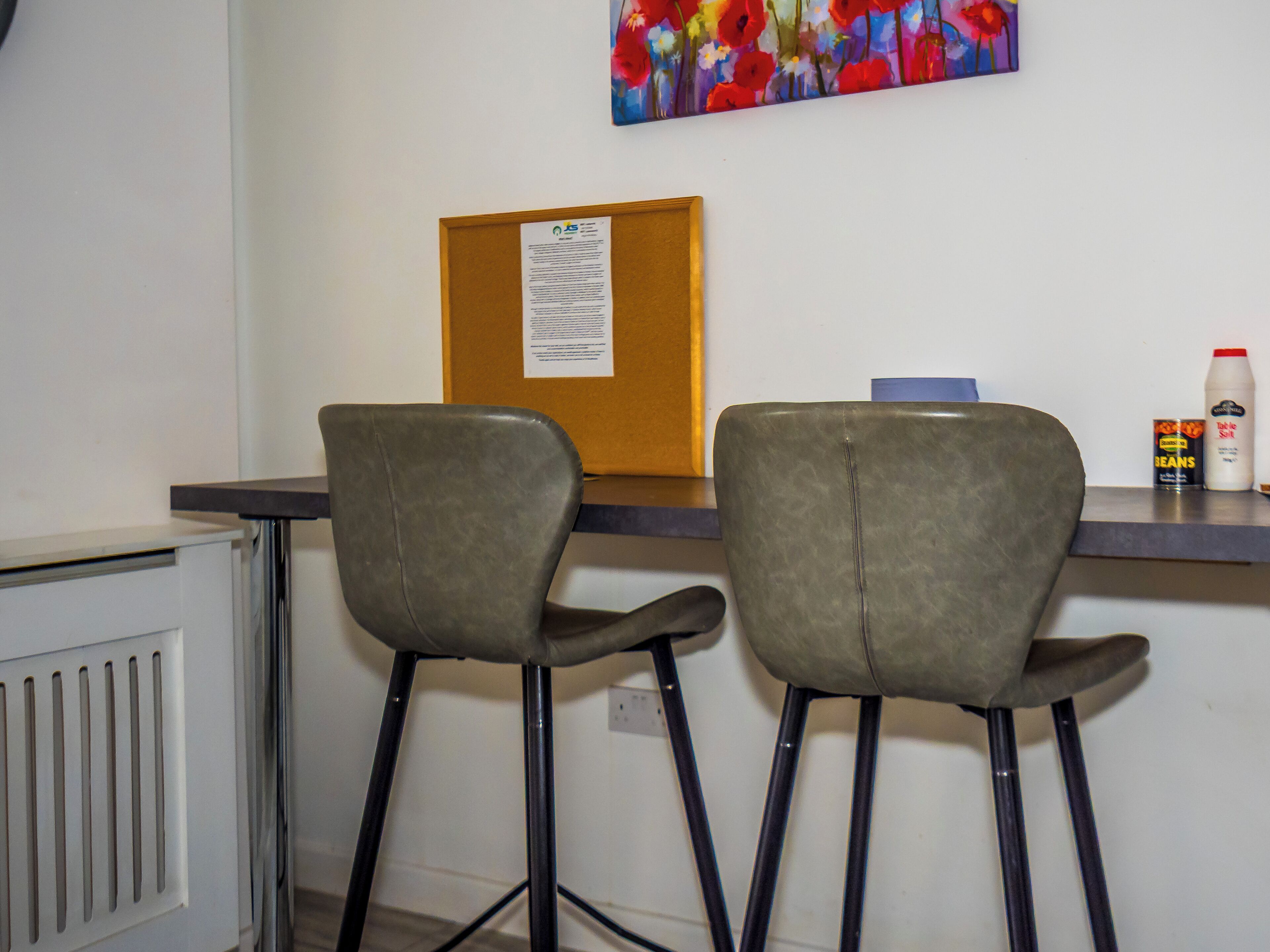 Spiseområde på rommet