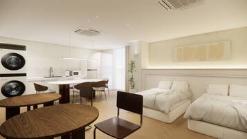2 bedrooms, iron/ironing board, free WiFi, bed sheets
