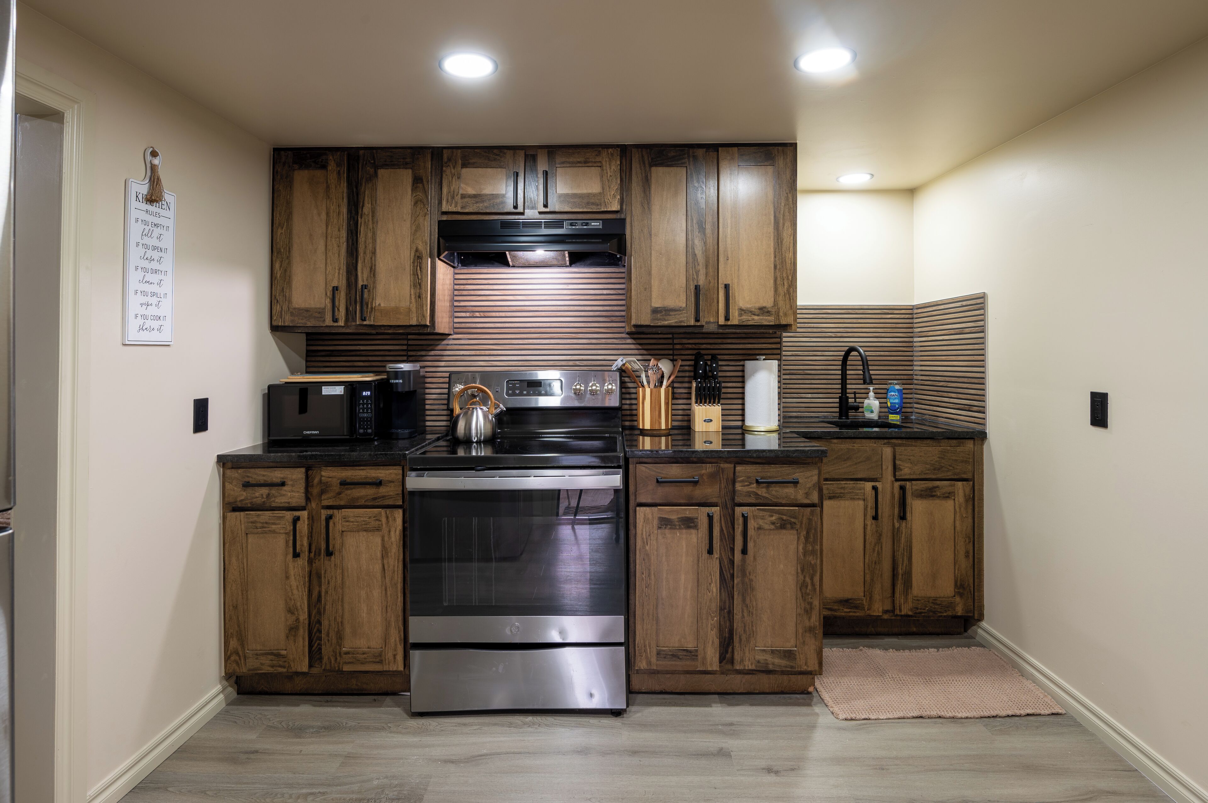 Microondas, horno y parrilla de estufa 