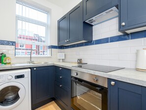 Fridge, microwave, oven, toaster