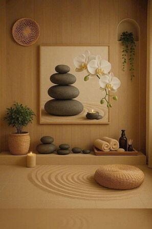 Massagens musculares profundas, 3 salas de tratamento