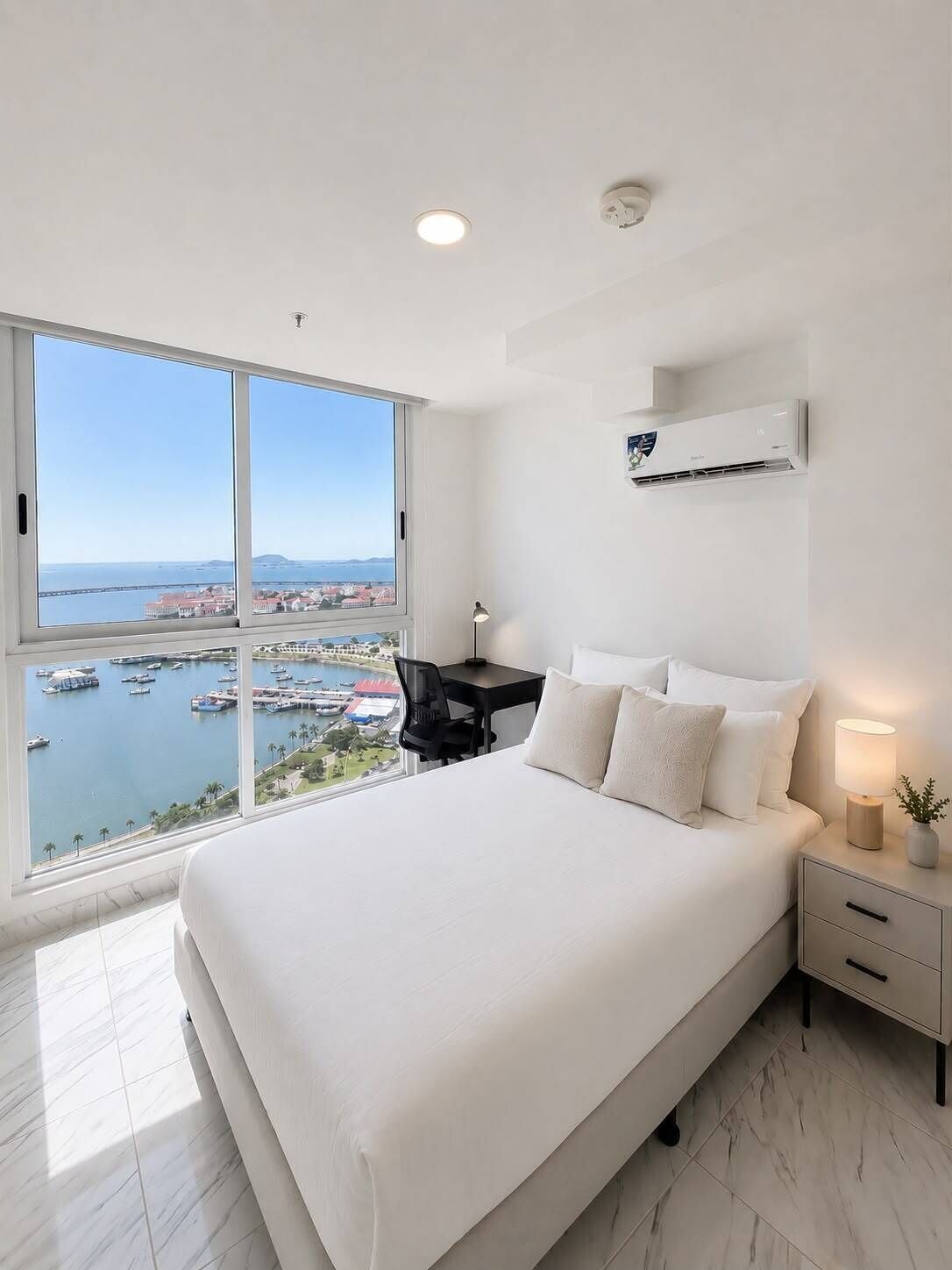 Panoramic Apartment, Sea View | Minibar, individually decorated, individually furnished
