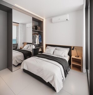 Chambre luxueuse double | Coffre-fort, bureau, accès au Wi-Fi (inclus)