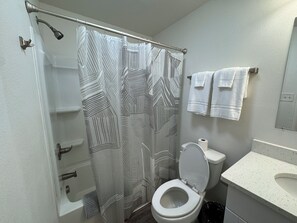 Towels, soap, toilet paper