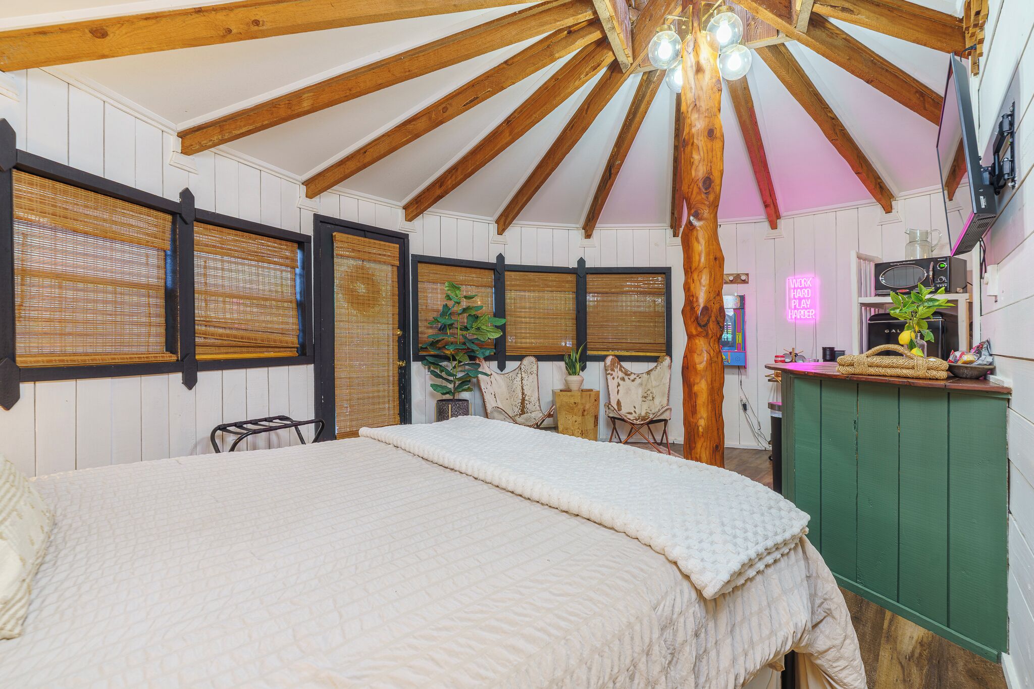 1 間睡房、熨斗/熨衫板、免費 Wi-Fi、床單