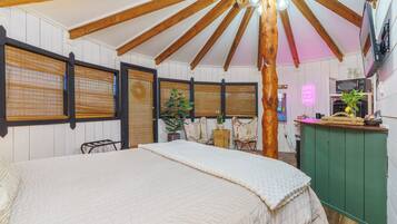 1 間睡房、熨斗/熨衫板、免費 Wi-Fi、床單