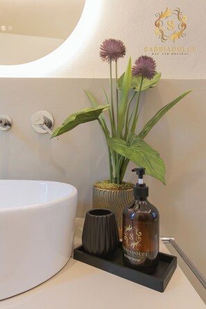 淋浴设施、吹风机、坐浴桶、毛巾