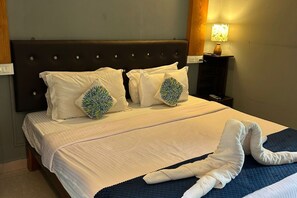 Deluxe Double Room, Garden View | Premium bedding, free WiFi, bed sheets - YogiTree Beach Resort & Cafe (Morjim)