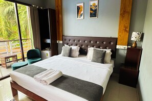 Deluxe Double Room, Garden View | Premium bedding, blackout drapes, rollaway beds, free WiFi - YogiTree Beach Resort & Cafe  (Morjim)