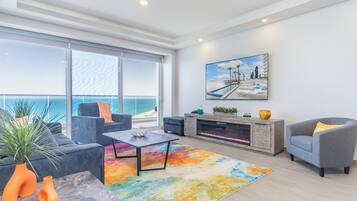 Condo, Multiple Beds, Balcony, Ocean View (Encantame Towers Viento 904) | Living area | 42-inch flat-screen TV with digital channels