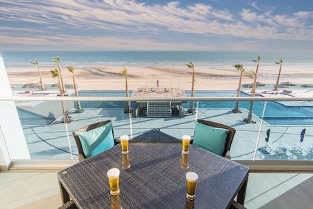 Condo, 1 King Bed with Sofa bed, Balcony, Ocean View (Encantame Towers Velero 303) | View from room. Splash in The New Lazy River and Sleep In Luxury Encantame Towers Velero 303