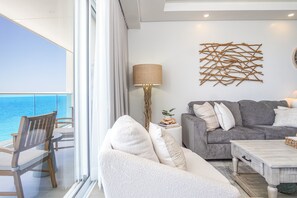 Condo, Multiple Beds, Balcony, Ocean View (Encantame Towers Verano 1102) | Living area