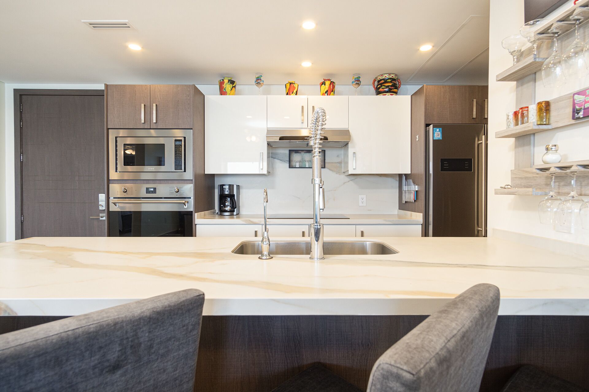 公寓式客房, 多张床, 阳台, 海洋景观 (Encantame Towers Velero 1204) | 私人厨房